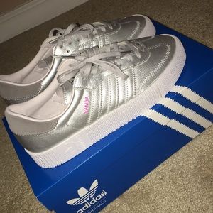 Silver Platform Adidas